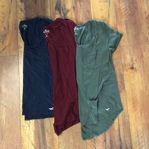 Lot of 3 Hollister Tshirts